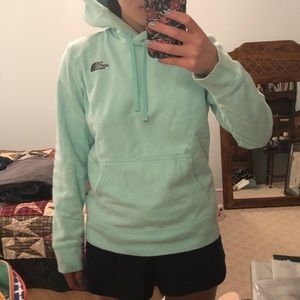 North Face mint hoodie